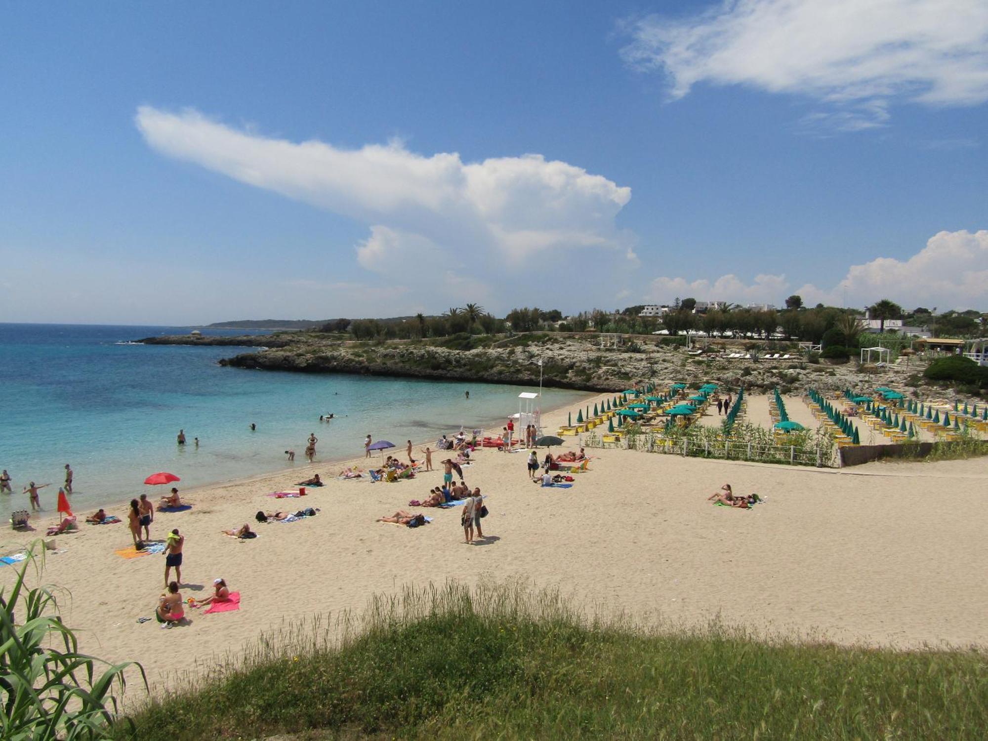 Ferienwohnung Breathtaking View Of Salento- Leporano Exterior foto